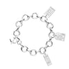 Bracelet Bundle: 3 Silver Luggage Tag Charms