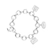 Bracelet Bundle: 3 Silver Passport Stamp Charms