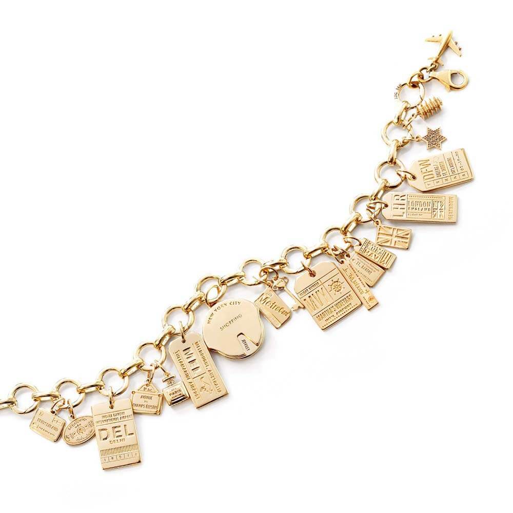 NYC MetroCard Charm | 14K Solid Gold Mini Charm – JET SET CANDY