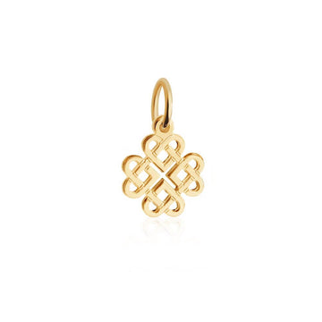 Celtic Knot Charm Solid Gold Mini
