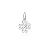 Mini Silver Celtic Knot Charm - JET SET CANDY  (4526760099928)