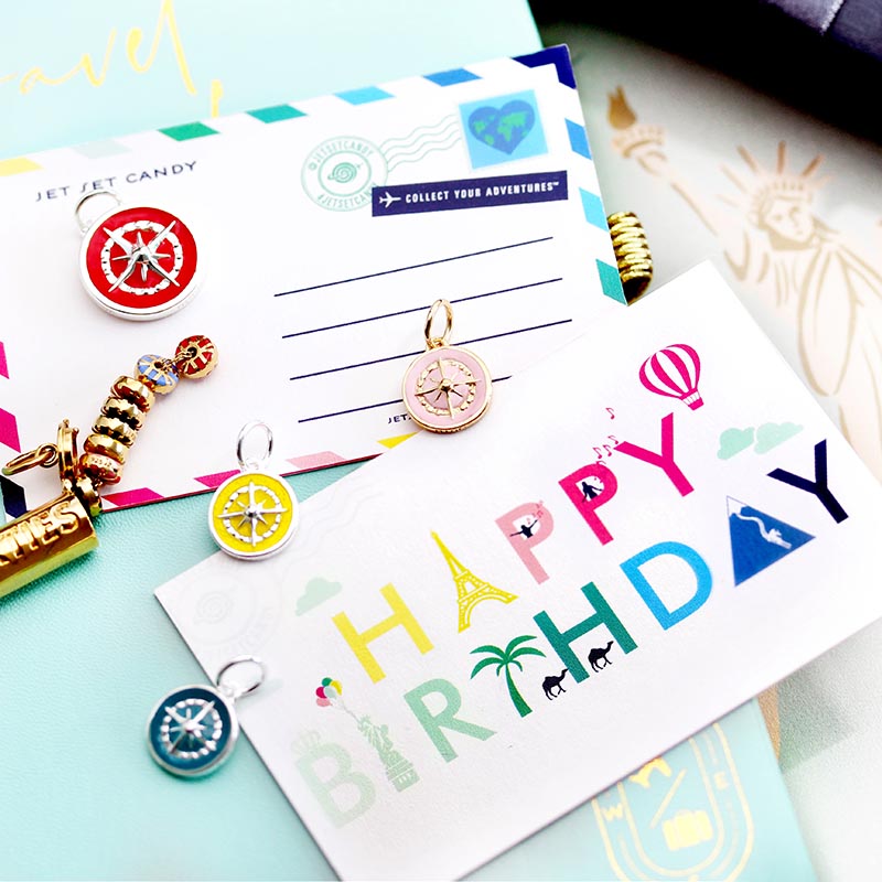 Mini postcard - JET SET CANDY (4567333666904)