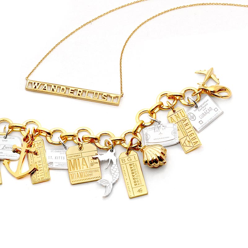 Sterling Silver Mermaid Charm - JET SET CANDY  (2351861104698)