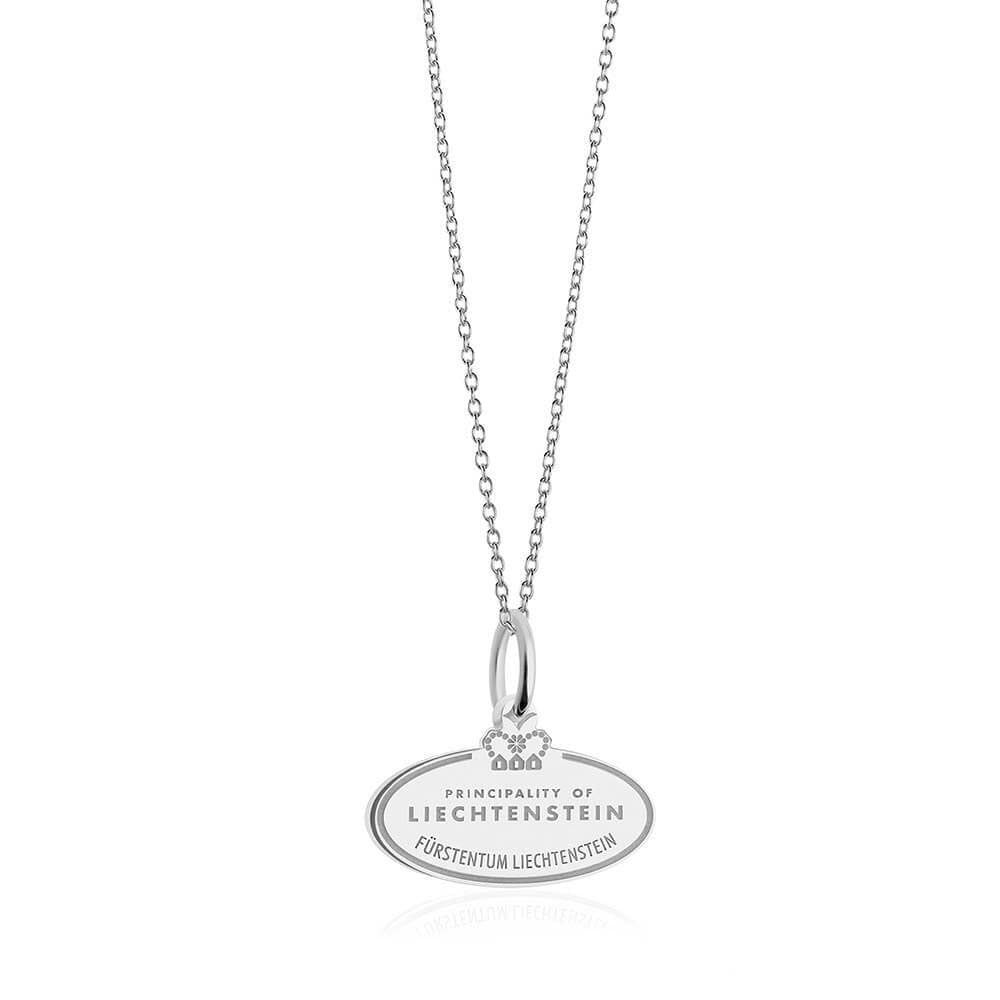 Sterling Silver Charm, Liechtenstein Passport Stamp - JET SET CANDY  (1720200790074)