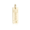 Maldives MLE Luggage Tag Charm Gold