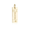 Maldives MLE Luggage Tag Charm Solid Gold