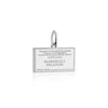 Marshall Islands Passport Stamp Charm Silver