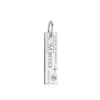 Mexico Passport Stamp Charm Silver
