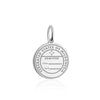 Micronesia Passport Stamp Charm Silver