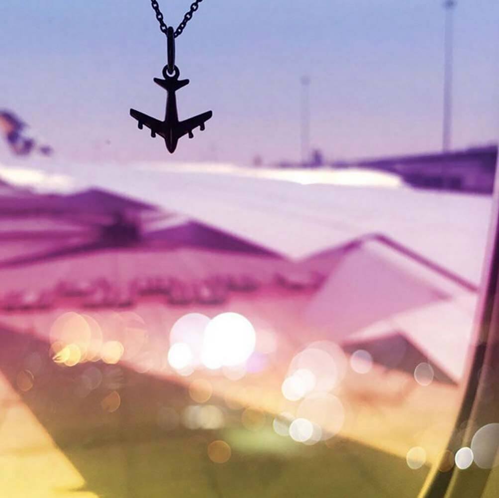 Gold Airplane Charm, Mini - JET SET CANDY (2276414095418)