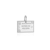 Moldova Passport Stamp Charm Silver