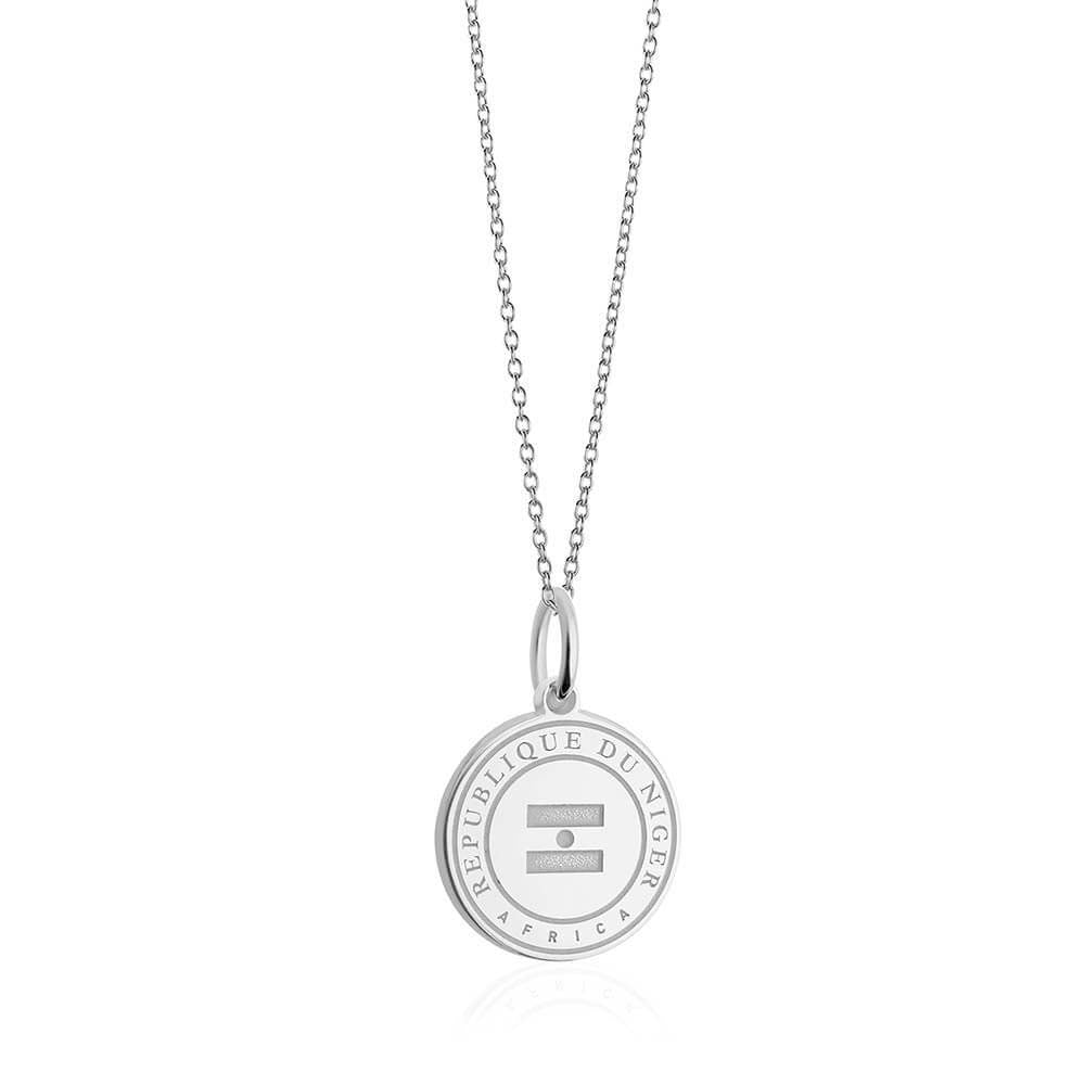 Sterling Silver Travel Charm, Niger Passport Stamp - JET SET CANDY  (1720203444282)