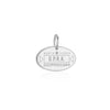 North Korea Passport Stamp Charm Silver