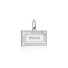 Peru Passport Stamp Charm Silver