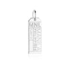 Manila Philippines MNL Luggage Tag Charm Silver