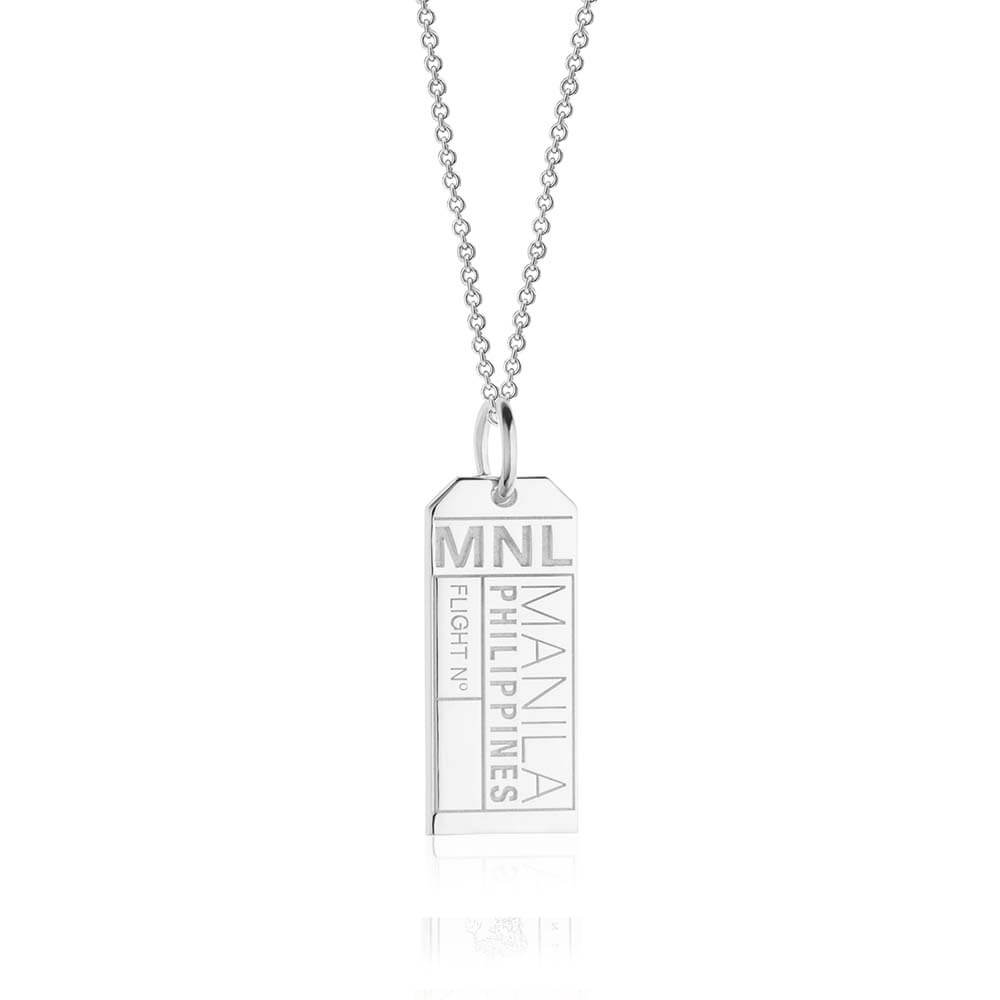 Manila Philippines MNL Luggage Tag Charm Silver – JET SET CANDY