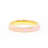 Wander Often Ring, Pink Enamel, Gold