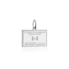 Saint Vincent and the Grenadines Passport Stamp Charm Silver