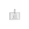 Sao Tome and Principe Passport Stamp Charm Silver