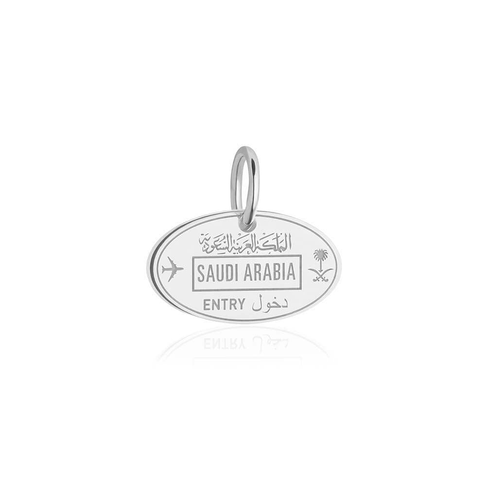 Silver Saudi Arabia Charm, Passport Stamp (SHIPS JUNE) - JET SET CANDY  (1720203870266)