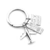 2 Luggage Tag Charm Key Ring Bundle with Small Plane - JET SET CANDY (7719519060216)