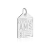 Silver Amsterdam Charm, AMS Luggage Tag - JET SET CANDY (7781392351480)