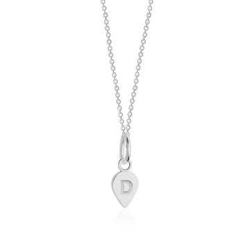 Alphabet Silver Charm, D