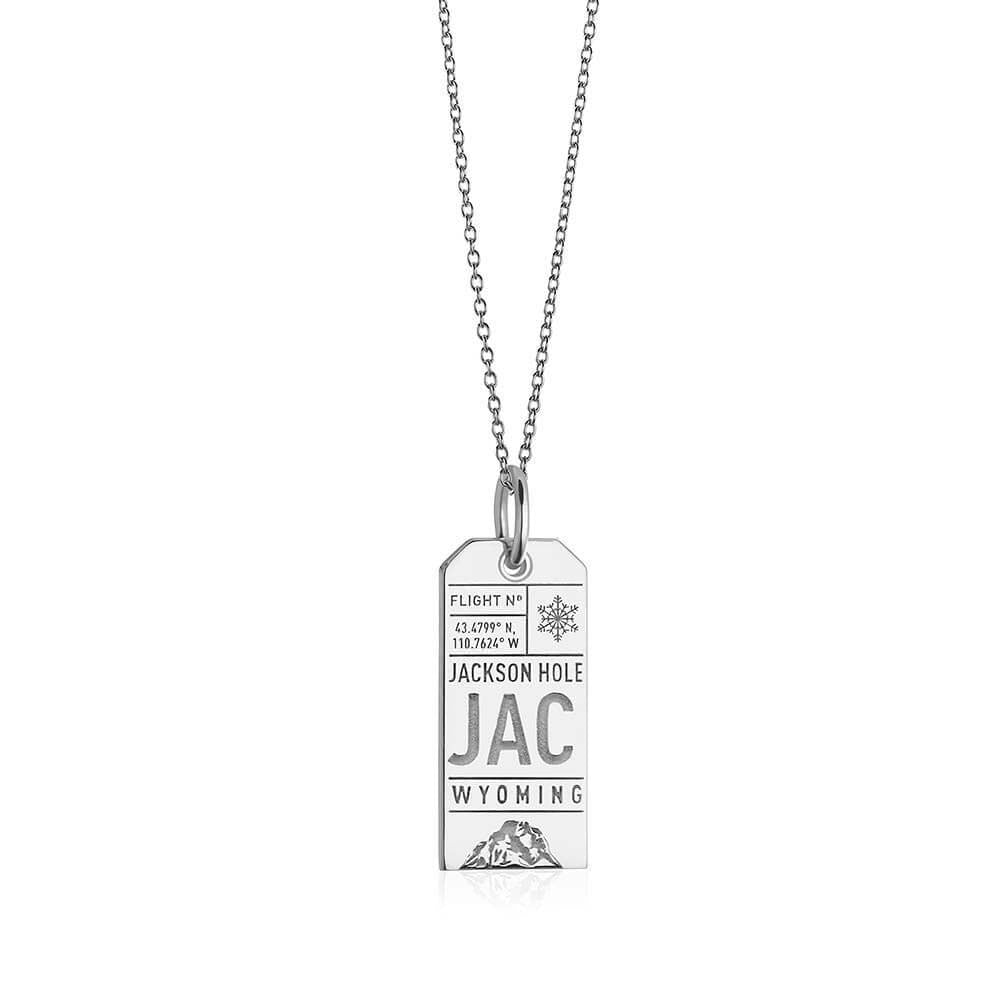 Silver Jackson Hole, Wyoming JAC Luggage Tag Charm (2419540230202)