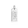 Kathmandu Nepal KTM Luggage Tag Charm Silver