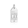 Silver Los Angeles LAX Charm, Luggage Tag (2457681657914)
