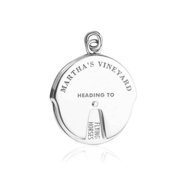 Martha's Vineyard Spinner Charm Silver