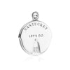Nantucket Spinner Charm Silver