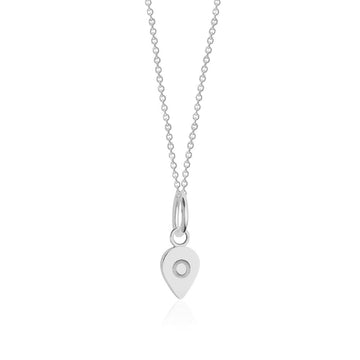 Alphabet Silver Charm, O