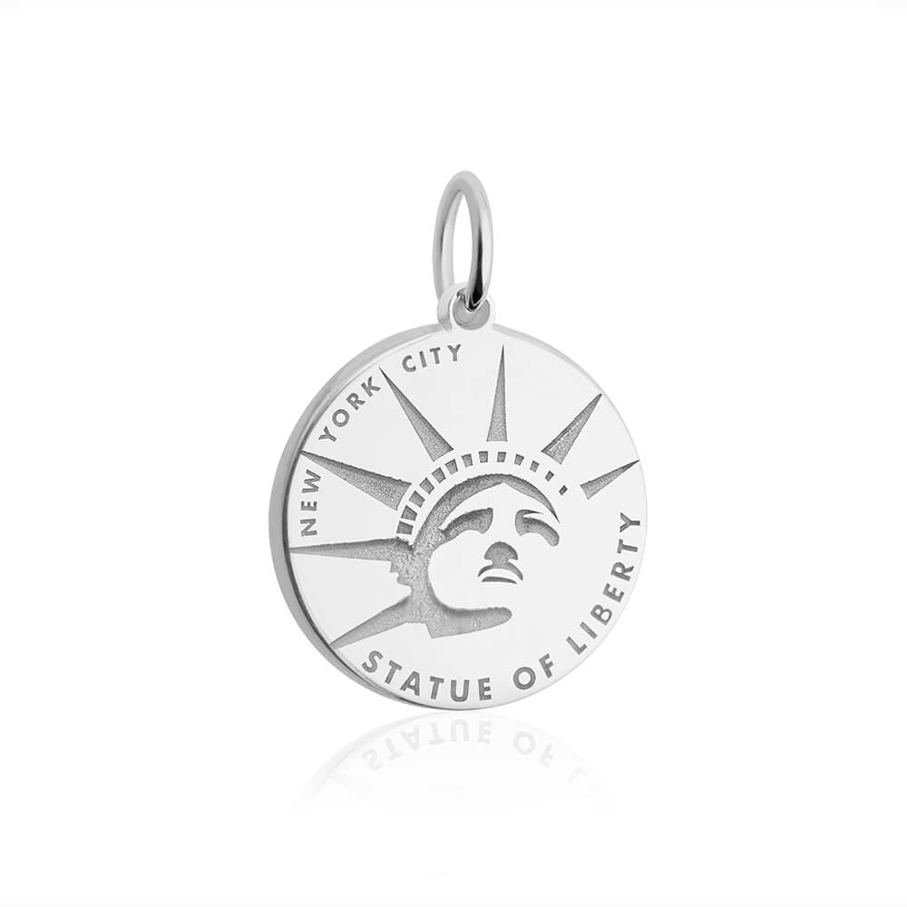 Silver Statue of Liberty Charm - JET SET CANDY (7858133074168)