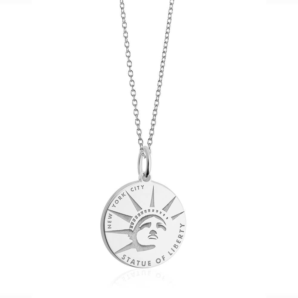 Silver Statue of Liberty Charm - JET SET CANDY (7858133074168)