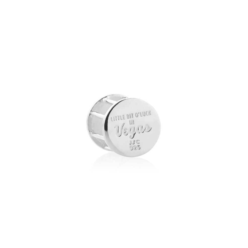 Silver Las Vegas Charm, Lucky Dice - JET SET CANDY  (1720174215226)