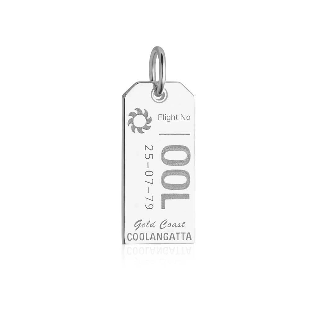 Silver Australia Charm, Gold Coast OOL Luggage Tag - JET SET CANDY  (1720178999354)