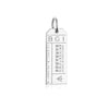 Barbados Caribbean BGI Luggage Tag Charm Silver
