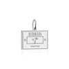 Bermuda Passport Stamp Charm Silver