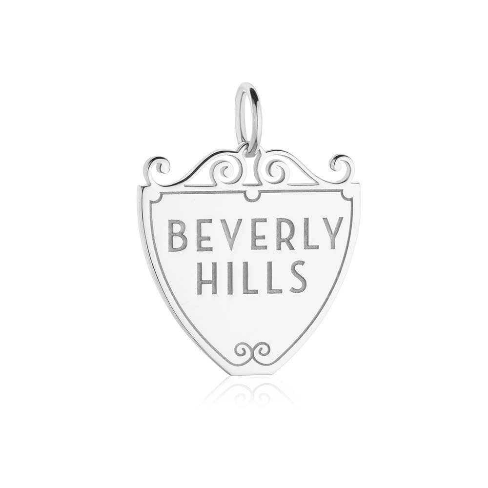 Silver Beverly Hills Charm, 90210 Sign - JET SET CANDY  (1720173985850)