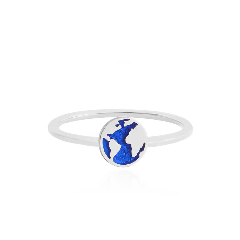 Silver Globe Ring (6768660971704)