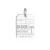 Silver Travel Charm, BOB Bora Bora Luggage Tag - JET SET CANDY  (1720196137018)