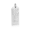 Silver USA Charm, BOS Boston Luggage Tag (SHIPS JUNE) - JET SET CANDY  (1720190730298)
