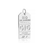 Rio de Janeiro Brazil GIG Luggage Tag Charm Silver