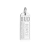 Silver Hungary Charm, BUD Budapest Luggage Tag (SHIPS JUNE) - JET SET CANDY  (1720179458106)