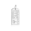Calgary Canada YYC Luggage Tag Charm Silver