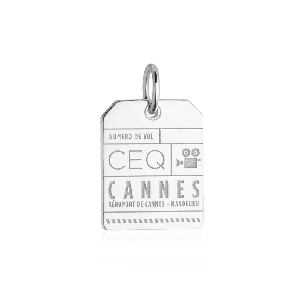 Silver France Charm, CEQ Cannes Luggage Tag - JET SET CANDY  (1720195874874)
