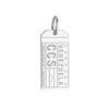 Venezuela South America CCS Luggage Tag Charm Silver