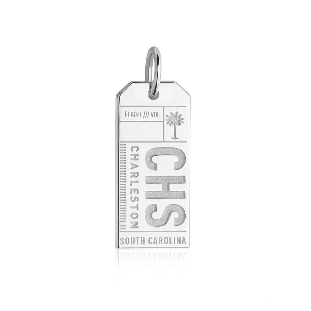Silver USA Charm, CHS Charleston Luggage Tag - JET SET CANDY  (1720182014010)