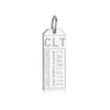 Silver USA Charm, CLT Charlotte Luggage Tag - JET SET CANDY  (1720183095354)